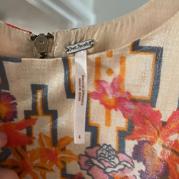 Free People Mini Dress Size 4 - Picture 2 of 3